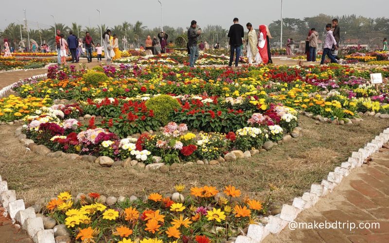 visitors enjoying at dc flower park