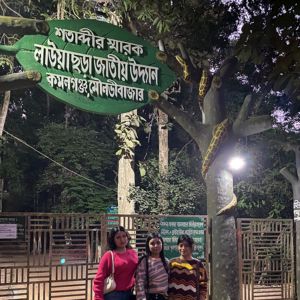 visitors at lawachara national park main entrance