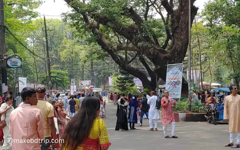 visitors are celebrating pohela boishakh at crb chittagong