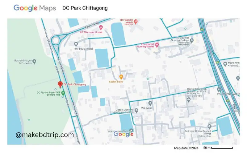 dc park chittagong map