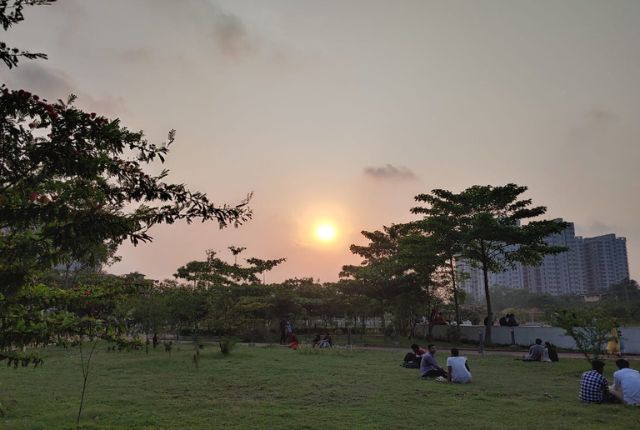 sunset view at jamboree park