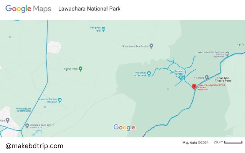 lawachara national park map