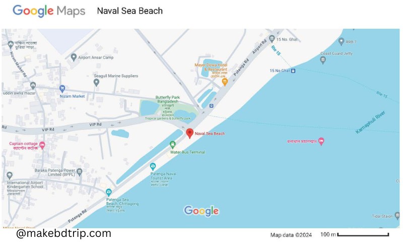 naval sea beach map