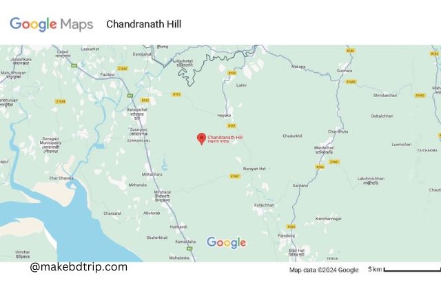 chandranath hill map