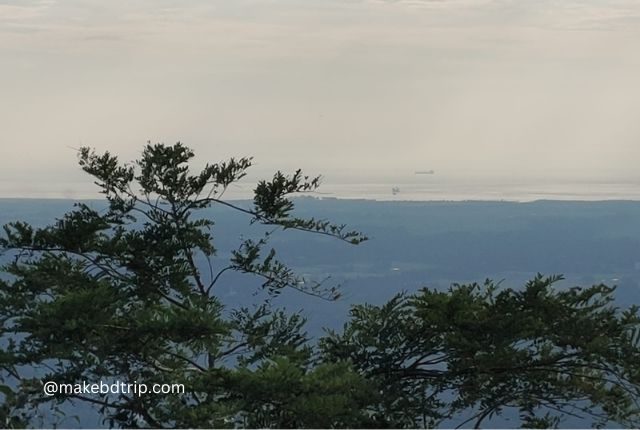 bay of bengal view from hill top