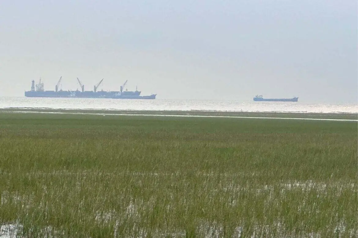 ships are anchored at kattali sea beach
