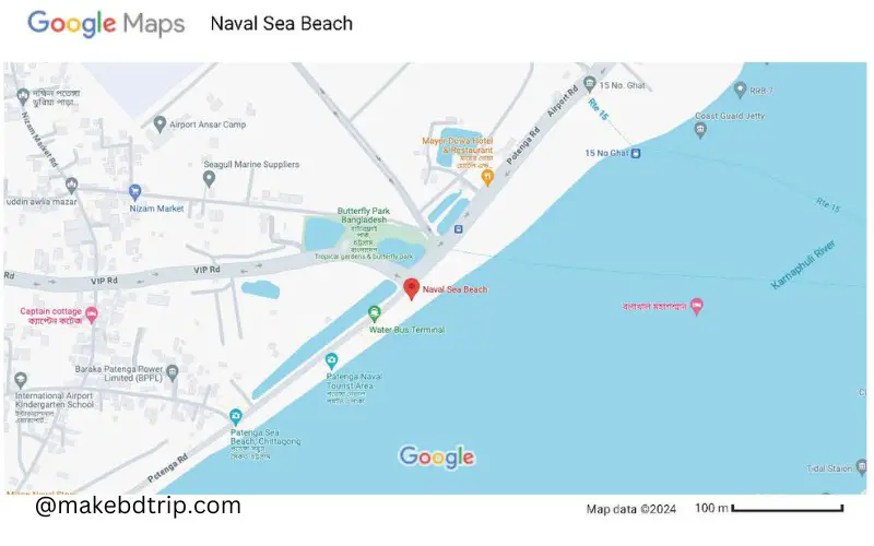 naval sea beach map
